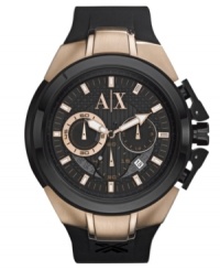 21st century confident cool envelops the timeless precision of this AX Armani Exchange watch.