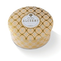 Indulge in the luxurious fragrance of orange and vanilla with this fine candle, housed in a metallic tin that's alluringly adorned with a decorative print. Indulge in the luxurious fragrance of orange and vanilla with this fine candle, housed in a metallic tin that's alluringly adorned with a decorative print.