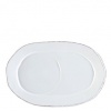 Vietri Lastra White Oval Tray 10 x 7 in (Set of 4)