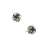 Très Timeless Silver Love Knot Stud Earrings