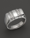 J Goodman Sterling Silver Ring with Braided Oxidized Finish