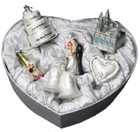 3-4.5 Noble Gems Glass 6-Piece Wedding Ornament Gift Box Set 3-4.5 Noble Gems Glass 6-Piece Wedding Ornament Gift Box Set