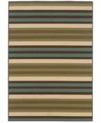 Classic stripes give your living space a chic and sporty look -- whether it's indoors or out! Made from soft and durable polypropylene, this indoor/outdoor area rug from Sphinx is tough, weather-resistant and easy to clean. (Clearance)