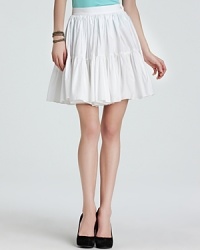 Fresh and feminine, this Juicy Couture skirt infuses your summer repertoire with youthful spirit. Go for cute pastels and colorful prints to really work the look. Fresh and feminine, this Juicy Couture skirt infuses your summer repertoire with youthful spirit. Go for cute pastels and colorful prints to really work the look.