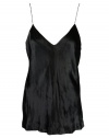 T by Alexander Wang womens panne-velvet camisole top