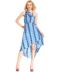 Culture meets street-wear: from the rich print to the high-low hem, this dress from Jessica Simpson is trend-right and full of spirit! Culture meets street-wear: from the rich print to the high-low hem, this dress from Jessica Simpson is trend-right and full of spirit!