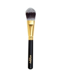 Used to smooth the foundation on the skin and perfectly blend into the complexion. Very high quality and soft synthetic hairs. Used to smooth the foundation on the skin and perfectly blend into the complexion. Very high quality and soft synthetic hairs.
