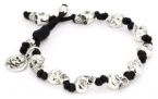 King Baby Skulls Men's Small with Knotted Cord Bracelet