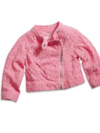 GUESS Kids Girls Baby Lace Jacket (12 - 24m), PINK (18M) GUESS Kids Girls Baby Lace Jacket (12 - 24m), PINK (18M)