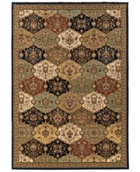 An instant patch-up for dull floors, this intricate area rug from Sphinx features a pretty patchwork of multi-colored floral medallions. Woven on the most advanced Axminster looms from only the finest materials, including premium New Zealand wool. An instant patch-up for dull floors, this intricate area rug from Sphinx features a pretty patchwork of multi-colored floral medallions. Woven on the most advanced Axminster looms from only the finest materials, including premium New Zealand wool.