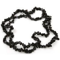 314.00 Carat Natural Black Onyx Chip Necklace 32 Inch 314.00 Carat Natural Black Onyx Chip Necklace 32 Inch