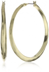 Kenneth Cole New York Textured Gold-Tone Hoop Earrings Kenneth Cole New York Textured Gold-Tone Hoop Earrings