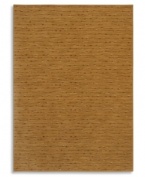 This soft, texturally interesting area rug from Karastan adorns your floor with an organic stripe pattern that suggests the look of beads strung across a curry-orange field. Ideal for any decor, made from 100% premium worsted 2-ply wool for a soft hand and long-lasting wear.