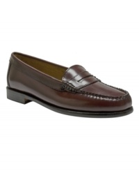 Steal a look from the guys: GH Bass' Wayfarer moc flats are just the ticket to play up the prep factor with traditional penny loafer details. Steal a look from the guys: GH Bass' Wayfarer moc flats are just the ticket to play up the prep factor with traditional penny loafer details.