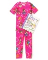 After a day of running around and a before-bed bath, she'll snuggle with you on the couch in these printed pajamas and read the favorite book Fancy Nancy.