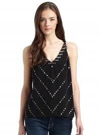 THE LOOKAllover floral sequined design Knotted detailsTHE FITAbout 23 from shoulder to hemTHE MATERIALPolyesterCARE & ORIGINDry cleanImportedModel shown is 5'9 (175cm) wearing US size Small. THE LOOKAllover floral sequined design Knotted detailsTHE FITAbout 23 from shoulder to hemTHE MATERIALPolyesterCARE & ORIGINDry cleanImportedModel shown is 5'9 (175cm) wearing US size Small.