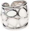Roberto Coin Fifth Season White Enamel Sterling Silver Mauresque Ring, Size 7