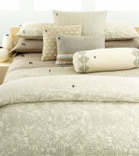 Calvin Klein Home Studio Sintra Kanako European Sham - Flax Calvin Klein Home Studio Sintra Kanako European Sham - Flax