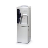 Iluminum ILUS104 39-Inch Freestanding Water Cooler Dispenser with Storage Cabinet and Cup Holder, Hot and Cold, Silver Iluminum ILUS104 39-Inch Freestanding Water Cooler Dispenser with Storage Cabinet and Cup Holder, Hot and Cold, Silver