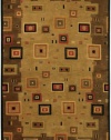 Couristan 9926/1000 Pokhara Timberlake Multi/Earthtones Rug, 3-Feet 6-Inch by 5-Feet 6-Inch