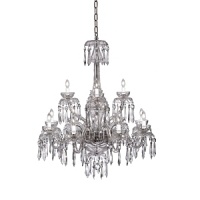 This stunning assortment of crystal chandeliers by Waterford feature three of the company's most treasured patterns-Ardmore, Lismore and Cranmore-accented by sparkling crystal droplets and strands to create a dramatic diffusion of light and color. This stunning assortment of crystal chandeliers by Waterford feature three of the company's most treasured patterns-Ardmore, Lismore and Cranmore-accented by sparkling crystal droplets and strands to create a dramatic diffusion of light and color.