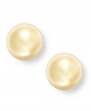 Simple polish. Classic ball stud earrings (10 mm) update any look. Crafted in 24k gold over sterling silver, by Giani Bernini. Approximate diameter: 2/5 inch.