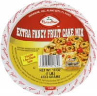 Paradise Extra Fancy Fruit Cake Mix, 16 Ounce Tubs (Pack of 3) Paradise Extra Fancy Fruit Cake Mix, 16 Ounce Tubs (Pack of 3)