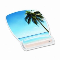 3M Mouse Pad with Gel Wrist Rest, Beach Design(MW308BH) 3M Mouse Pad with Gel Wrist Rest, Beach Design(MW308BH)