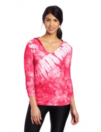 Calvin Klein Performance Women's Tie Dye Hooded Long Sleeve Tee, Pink Pulse, Medium Calvin Klein Performance Women's Tie Dye Hooded Long Sleeve Tee, Pink Pulse, Medium
