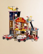 The young firefighters in your life are sure to get a kick out of this fire rescue set, designed with vibrant colors and close attention to detail that are sure to keep imaginations running wild.