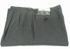 Ralph Lauren Mens Double Pleated Charcoal Gray Wool Dress Pants