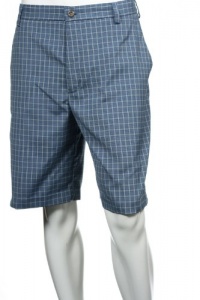 Izod Plaids (Small) Ocean Blue (grey/blue, dk blue and grey) Flat Front Walking Shorts Izod Plaids (Small) Ocean Blue (grey/blue, dk blue and grey) Flat Front Walking Shorts
