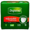 Depend Adjustable Underwear, [Small/Medium], Maximum Absorbency, 18-Count Packages (Pack of 4)