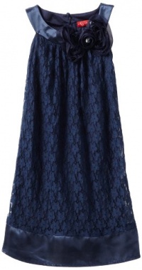Ruby Rox Girls 7-16 Lace Dress, Navy, 12 Ruby Rox Girls 7-16 Lace Dress, Navy, 12