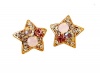 Colorful Diamond Little Star Stud Earrings