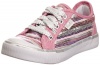 Keds Brilliance Lace-Up Sneaker (Toddler/Little Kid),Pink Stripes,7 M US Toddler