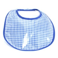 Infantissima Laminated Infant Bib, Gingham Royal Blue Infantissima Laminated Infant Bib, Gingham Royal Blue