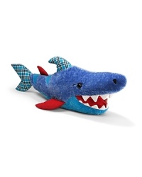 This little monster is actually a cuddly companion for your little one, crafted in the softest plush fabric and accented with bright color blocks and plaid to stimulate their imagination. This little monster is actually a cuddly companion for your little one, crafted in the softest plush fabric and accented with bright color blocks and plaid to stimulate their imagination.