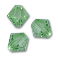 40 Peridot Bicone Swarovski Crystal Beads 5301 4mm 40 Peridot Bicone Swarovski Crystal Beads 5301 4mm
