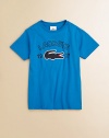 A short-sleeved, pima cotton tee is adorned with an oversized croc apliqué and logo detail for authentic style.CrewneckShort sleevesPullover stylePima cottonMachine washImported