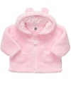 Snuggle in. She'll be irresistibly cute and cuddly in this fun microfleece hooded jacket from Carter's.