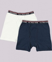 U.S. Polo Assn. 2-Pack Boxer Briefs (Sizes 8 - 18) U.S. Polo Assn. 2-Pack Boxer Briefs (Sizes 8 - 18)