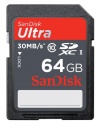 SanDisk Ultra 64 GB SDXC Class 10 Flash Memory Card 30MB/s SDSDU-064G-AFFP