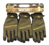 Custom Leathercraft P3214L Workright Flex Grip Work Gloves, Large, 3-Pair