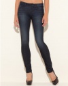 GUESS Brittney Skinny Jeans with Rose Pocket, NOVEL 2 WASH (26)