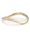 Simply styled yet sculptural, this Nadri bangle lends architectural allure to every outfit, plated in 18-karat gold.