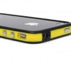 SANOXY Yellow and Black Premium Bumper Case for Apple iPhone 4 - AT&T