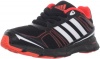 adidas Fast Running Shoe (Toddler/Little Kid/Big Kid),Black/Infrared/Running White,1 M US Little Kid