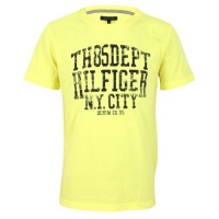 Tommy Hilfiger Jungen Pierce T-Shirt Lemon Age 10 Tommy Hilfiger Jungen Pierce T-Shirt Lemon Age 10