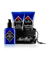 Jack's full size daily shaving and skin care essentials in one complete set. Three core products. One simple solution. Guaranteed to result in clean, healthy skin in five minutes or lesswhat more could any guy ask for? Includes: Pure Clean Daily Facial Cleanser, Beard Lube Conditioning Shave, and Double-Duty Face Moisturizer SPF 20. Jack's full size daily shaving and skin care essentials in one complete set. Three core products. One simple solution. Guaranteed to result in clean, healthy skin in five minutes or lesswhat more could any guy ask for? Includes: Pure Clean Daily Facial Cleanser, Beard Lube Conditioning Shave, and Double-Duty Face Moisturizer SPF 20.